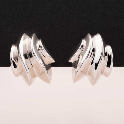 Givenchy-Ohrringe-90s-Designer-silberfarben