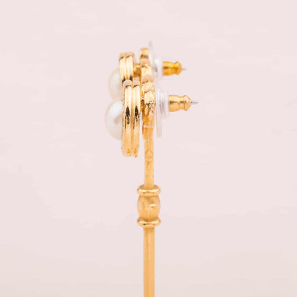 Givenchy-Perlenstecker-in-vergoldeter-Fassung
