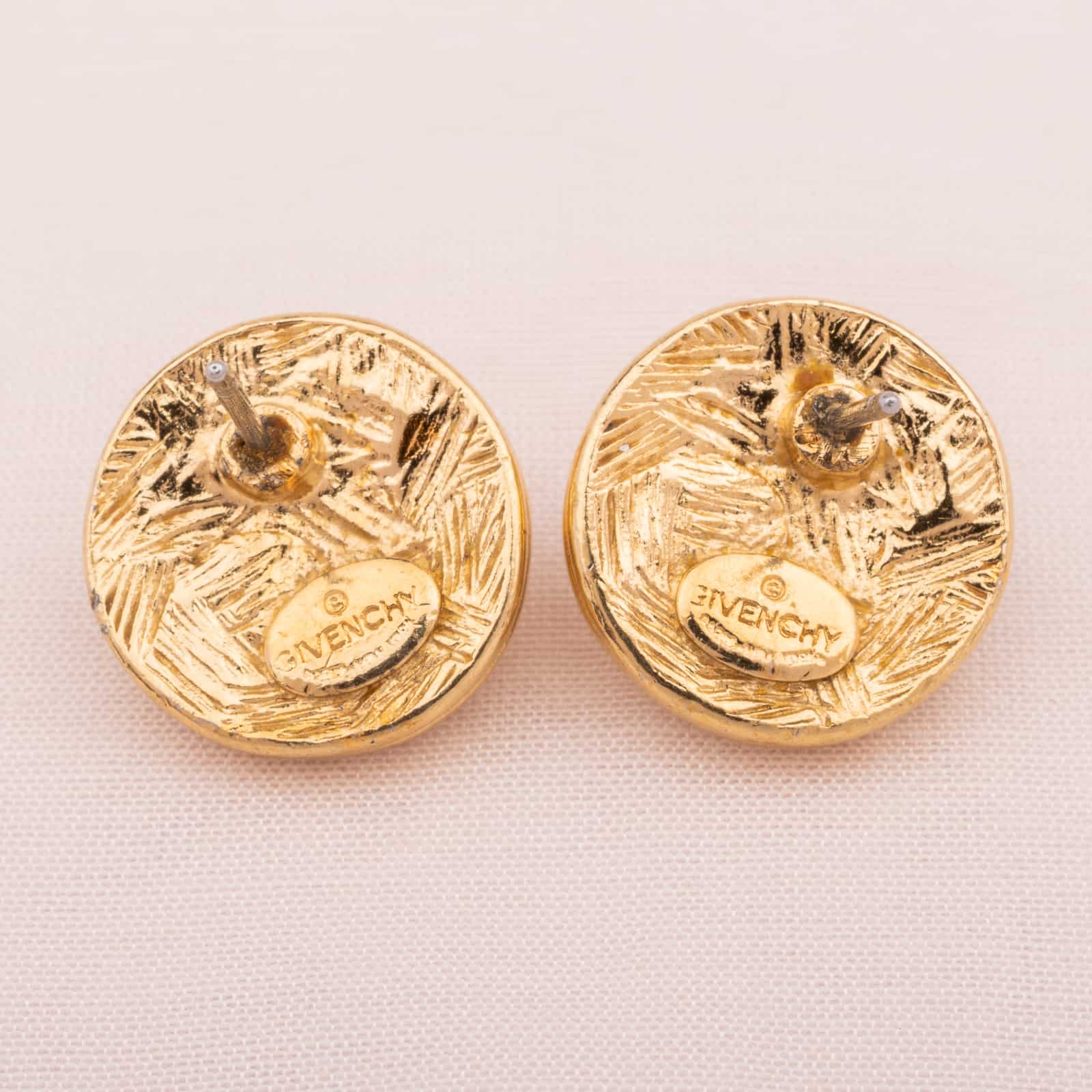 Givenchy-Perlenstecker-in-vergoldeter-Fassung-Signatur