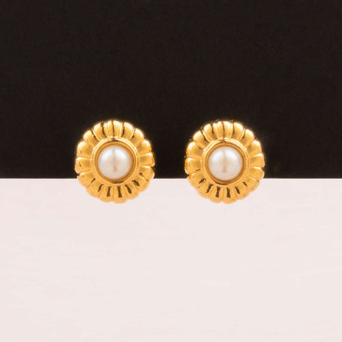 GIVENCHY klassische Perlen Ohrclips mit vergoldeter Fassung