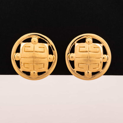 Givenchy-Vintage-Ohrringe-runde-Form-mit-Logo