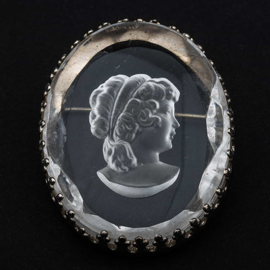 Intaglio-transparente-Brosche-Antik-Revival