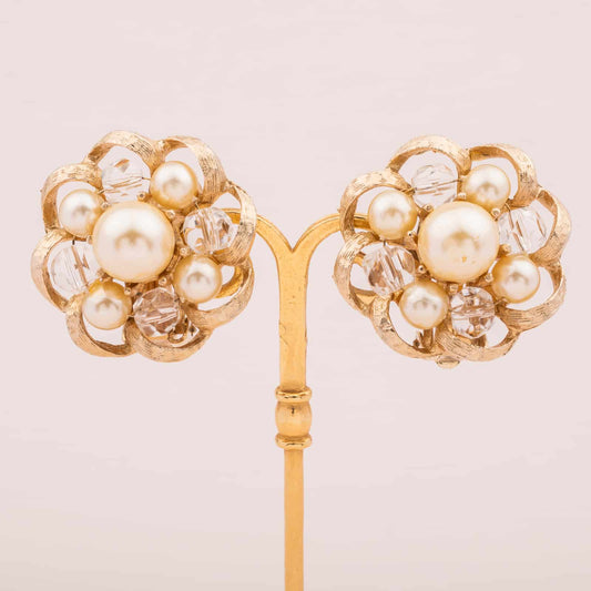 Kramer-Designer-Ohrclips-Perlen-60s