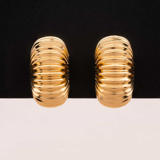 Les-Bernard-vergoldete-90s-Kreolen-Ohrringe