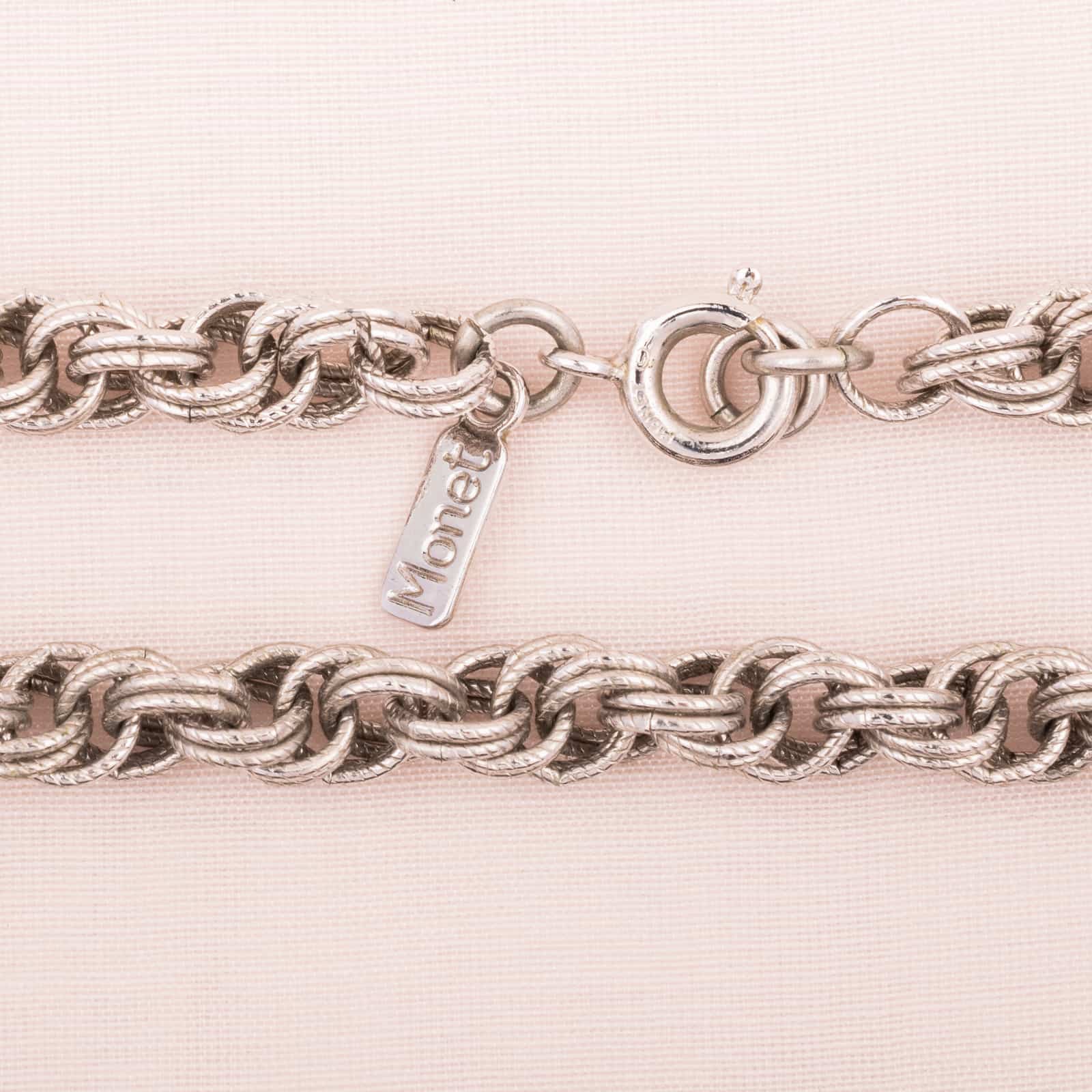 Monet | Jewelry | Monet Silver Chain Necklace | Poshmark
