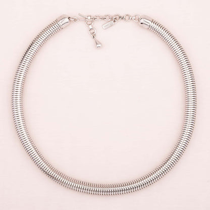 Silberfarbene Schlangenkette von Monet