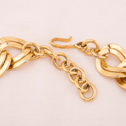 Monet-Collier-vergoldete-Halskette-90s-Verschluss