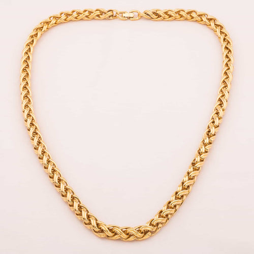 Elegante, massiv vergoldete Halskette von MONET