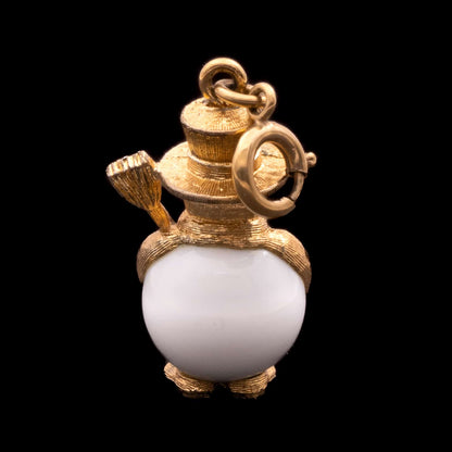Monet-Schneemann-Charm-Anhänger-Rückseite