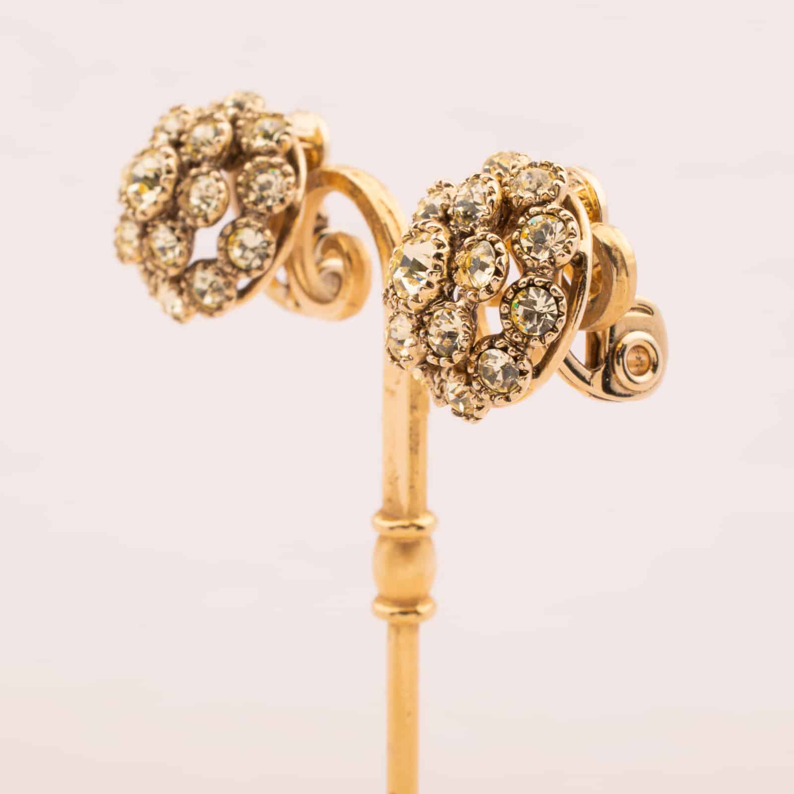 Monet-kleine-gelbe-Strass-Clips