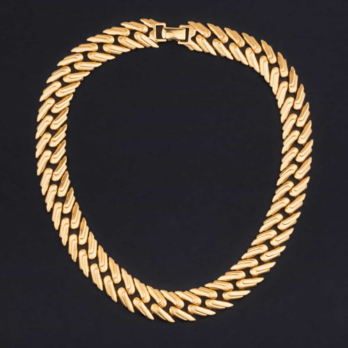MONET mattvergoldetes Collier