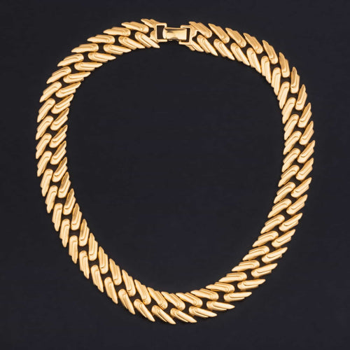 MONET matt gold-plated necklace