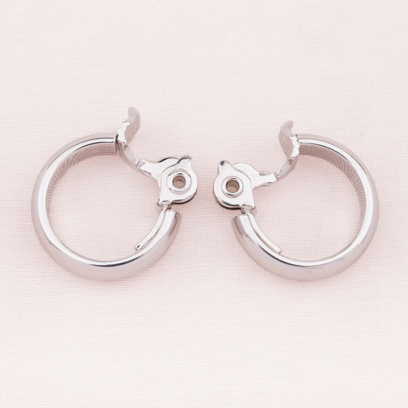 Monet silver hoop shop earrings