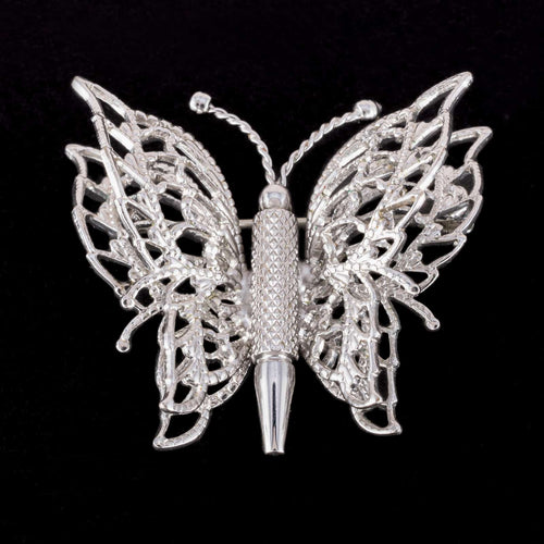 Monet silver-tone butterfly brooch