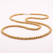MONET gold plated long ball chain