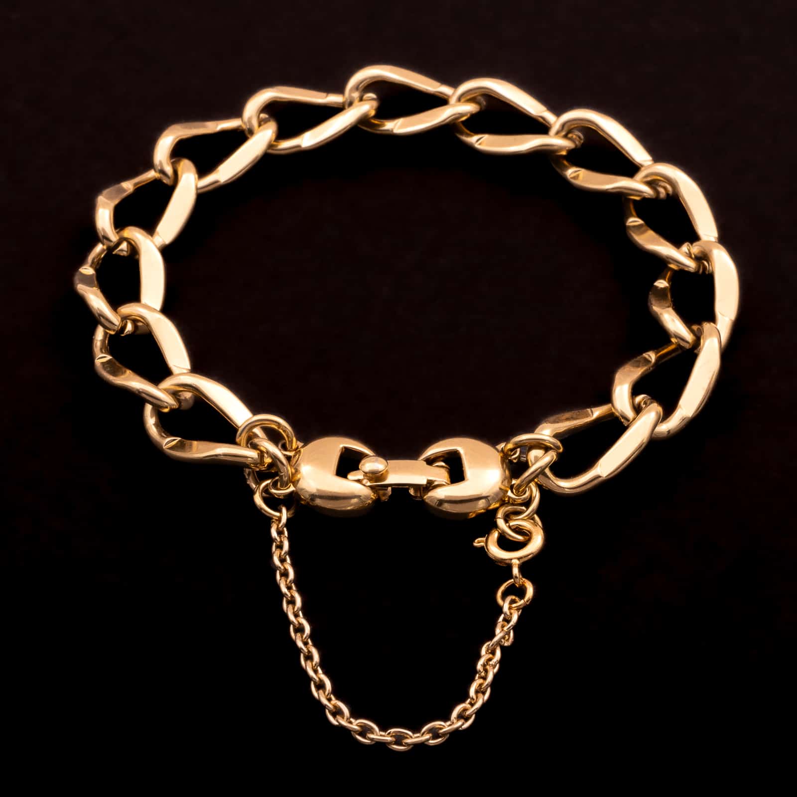 Monet-vergoldetes-Kettenglieder-Armband
