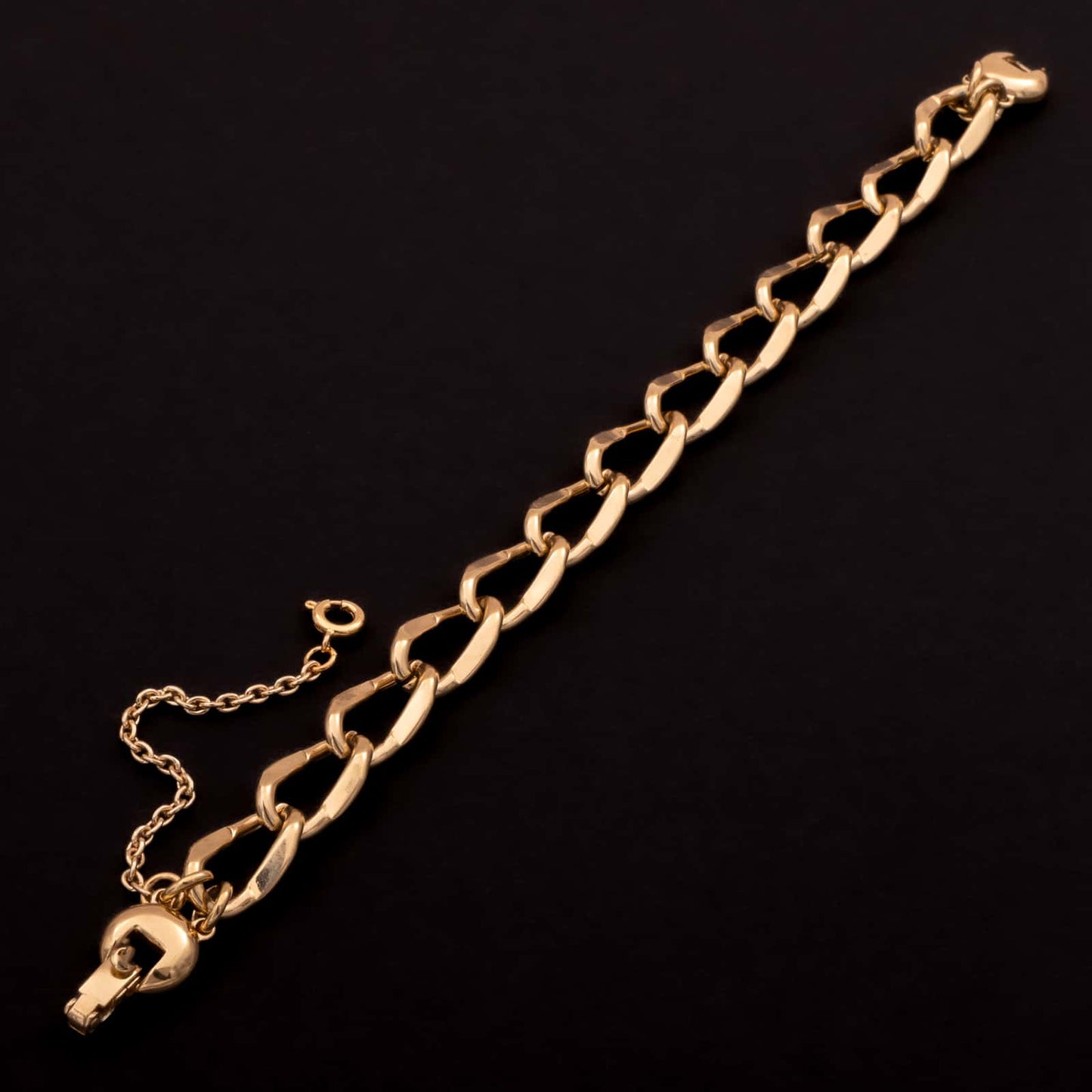 Monet-vergoldetes-Kettenglieder-Armband