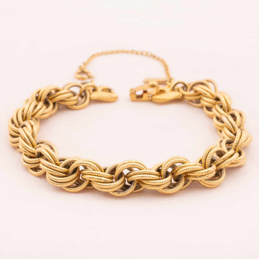 Monet-vergoldetes-Ketten-Armband-60s