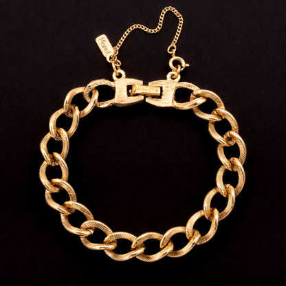Monet-vergoldetes-Kettenglieder-Armband