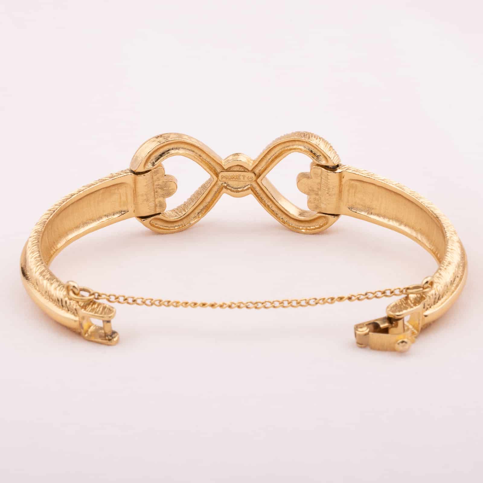 Monet-vergoldetes-Armband-Eternity-Design-mit-Sicherheitskette