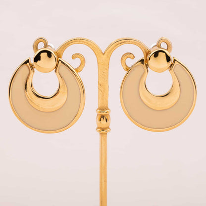 Napier-vergoldete-emaillierte-Ohrringe-90s