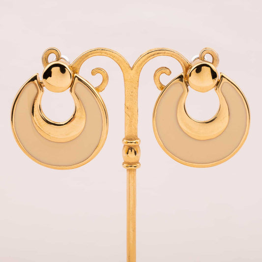 Napier-vergoldete-emaillierte-Ohrringe-90s