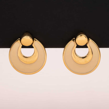 Napier-vergoldete-emaillierte-Ohrringe-90s