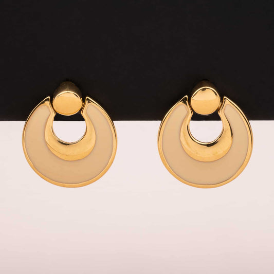 Napier-vergoldete-emaillierte-Ohrringe-90s