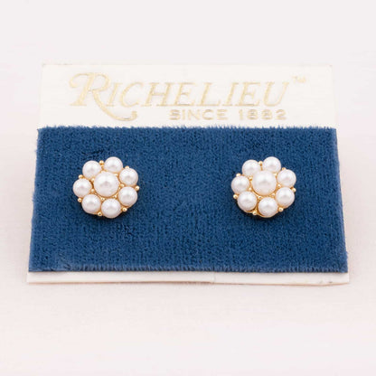 Richelieu-Perlen-Ohrringe-Blumenform