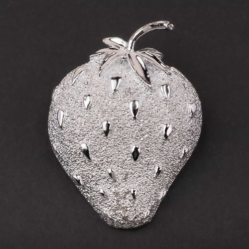 SARAH COVENTRY silver-tone strawberry brooch