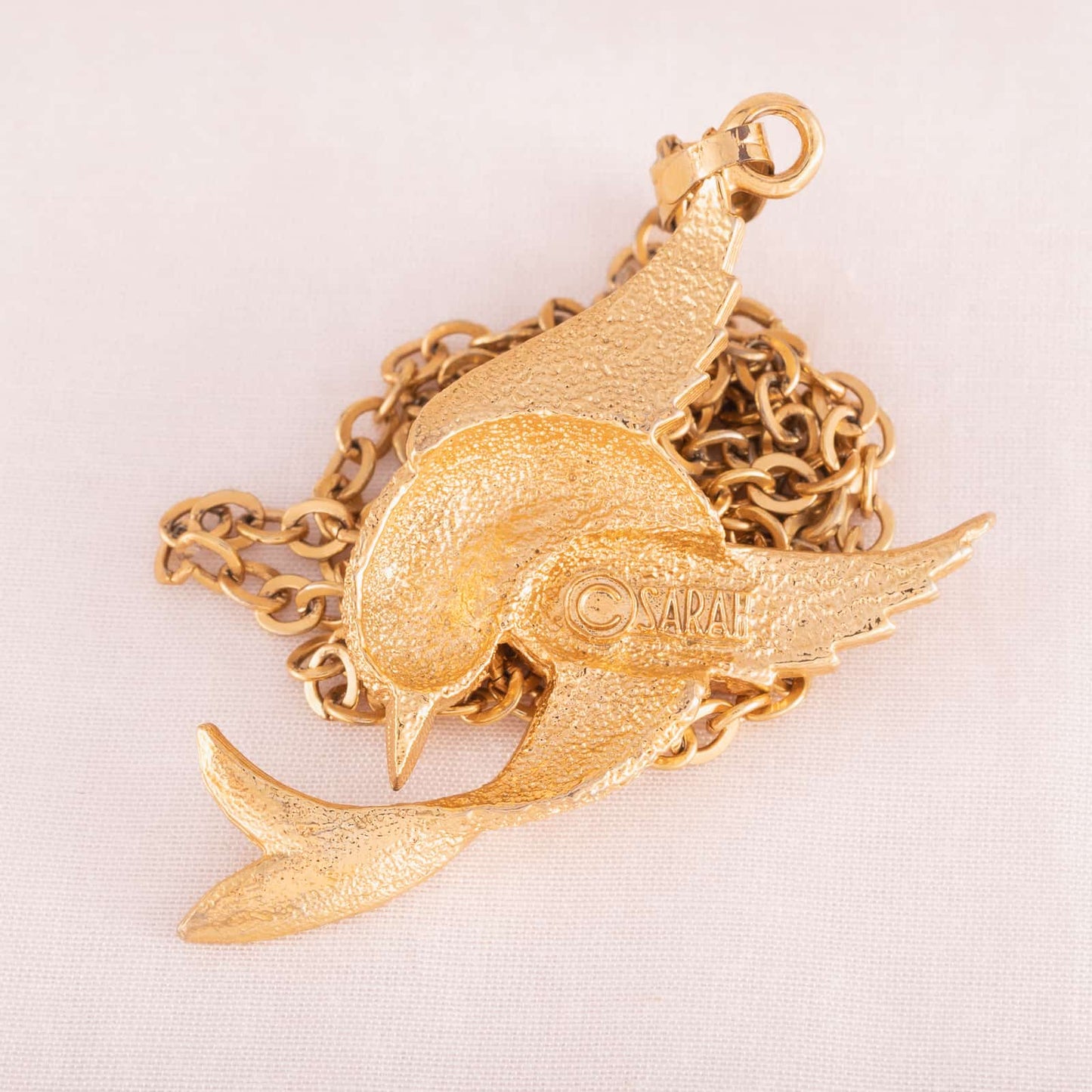 SARAH COVENTRY necklace with bird pendant from 1975