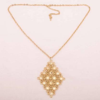 Sarah-Coventry-Halskette-1972-Golden-Petals