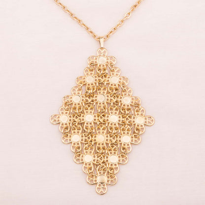 Sarah-Coventry-Anhänger-1972-Golden-Petals