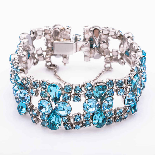 Glitzerndes-Strass-Armband-Türkisfarben