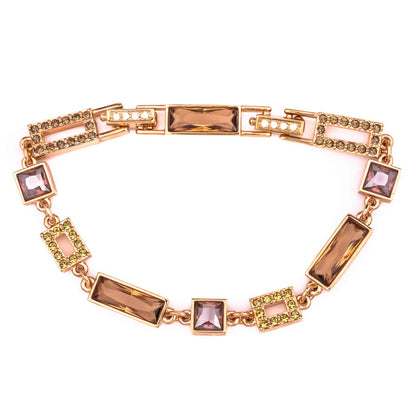 Swarovski-Armband-eckige-Kristalle-Lila-Braun