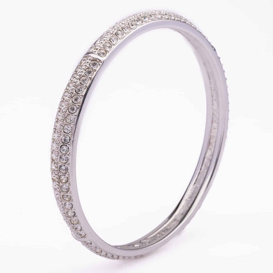 Swarovski-Armreif-silberfarben-Kristalle