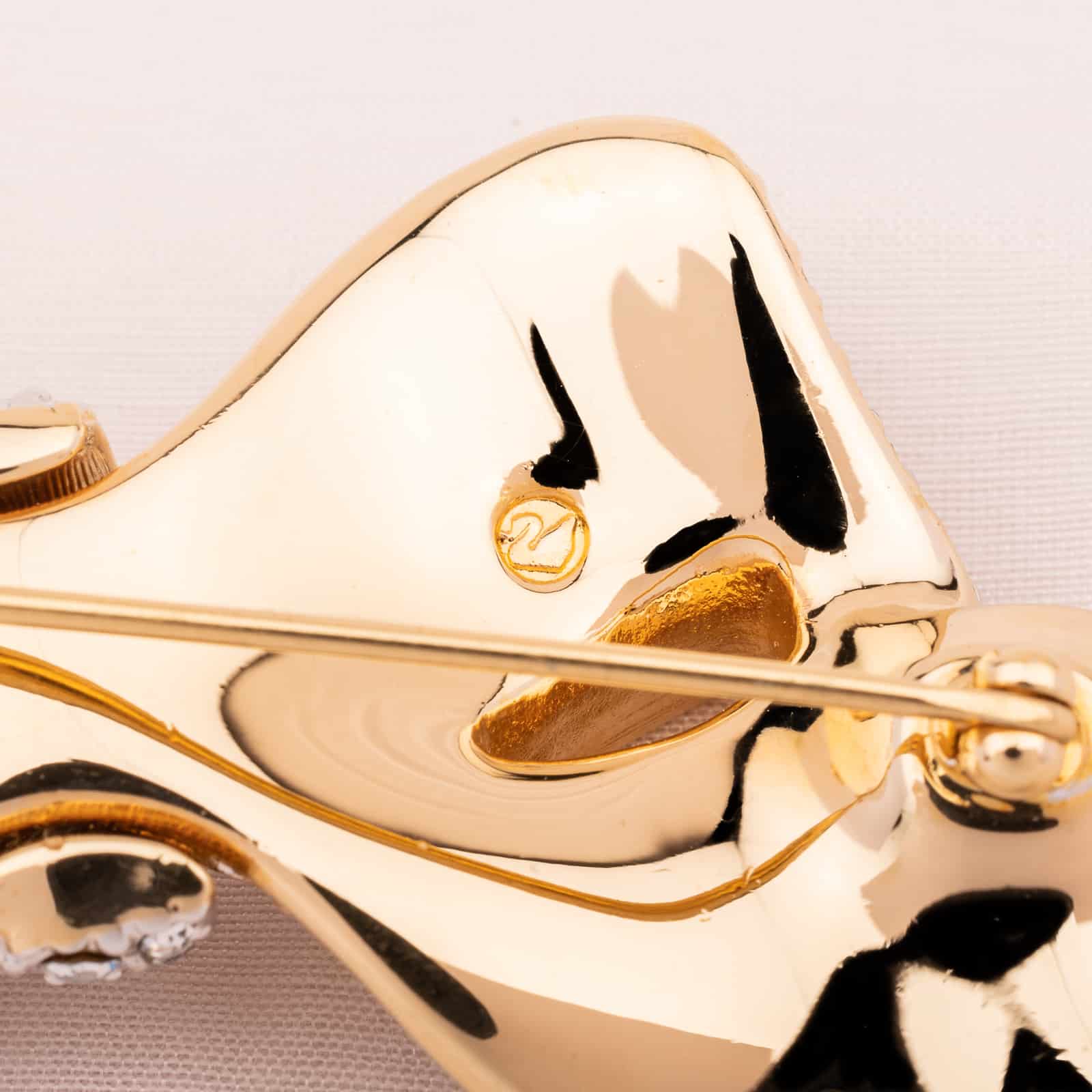 Swarovski-große-glitzernde-Schleifenbrosche-Signatur