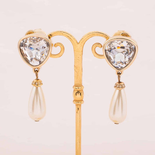 Swarovski-große-Kristall-Ohrringe-mit-Perlentropfen
