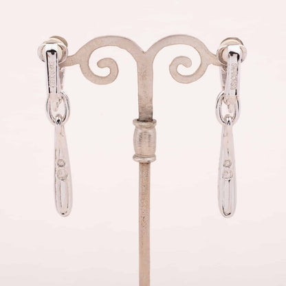Swarovski-schlanke-silberfarbene-Hänger-Ohrclips-Rückseiten