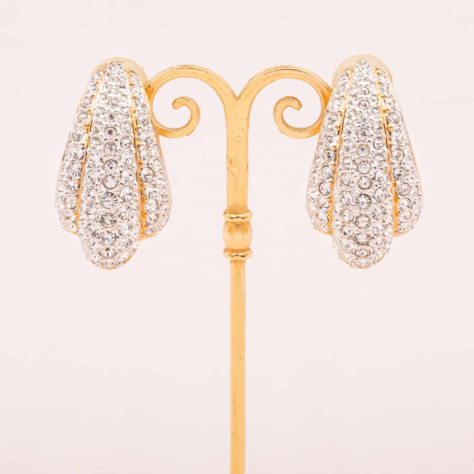 Swarovski-Vintage-Ohrclips-im-80s-Art-Deco-Design
