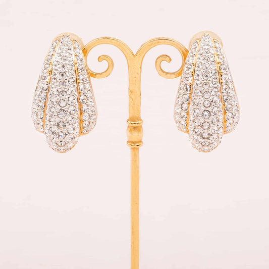 Swarovski-Vintage-Ohrclips-im-80s-Art-Deco-Design