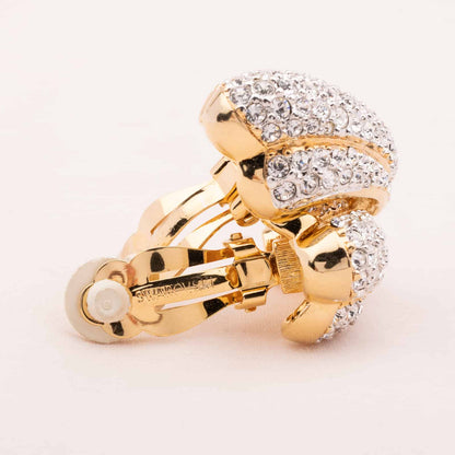 Swarovski-Vintage-Ohrclips-im-80s-Art-Deco-Design-Signatur