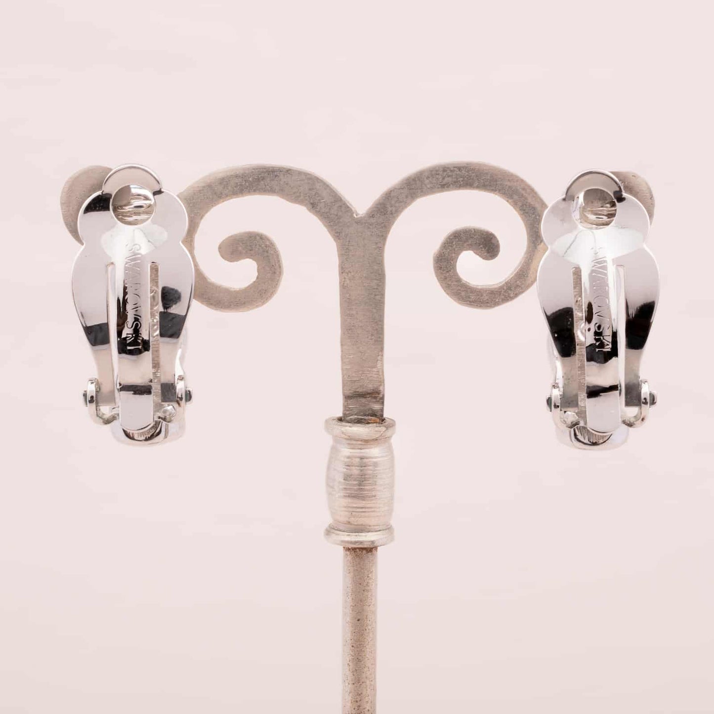 Swarovski-Kreolen-Ohrclips-silberfarben-Rückseiten