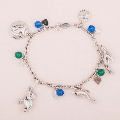 Trifari silver-colored charm bracelet