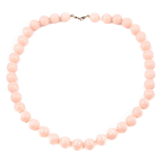 Trifari-rosa-Perlenkette-60s