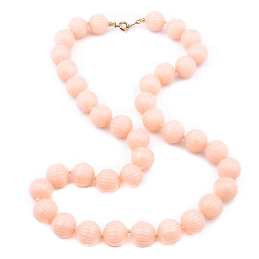 Trifari-rosa-Perlenkette-60s