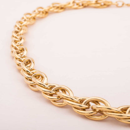 TRIFARI gold-plated link chain from the 90s