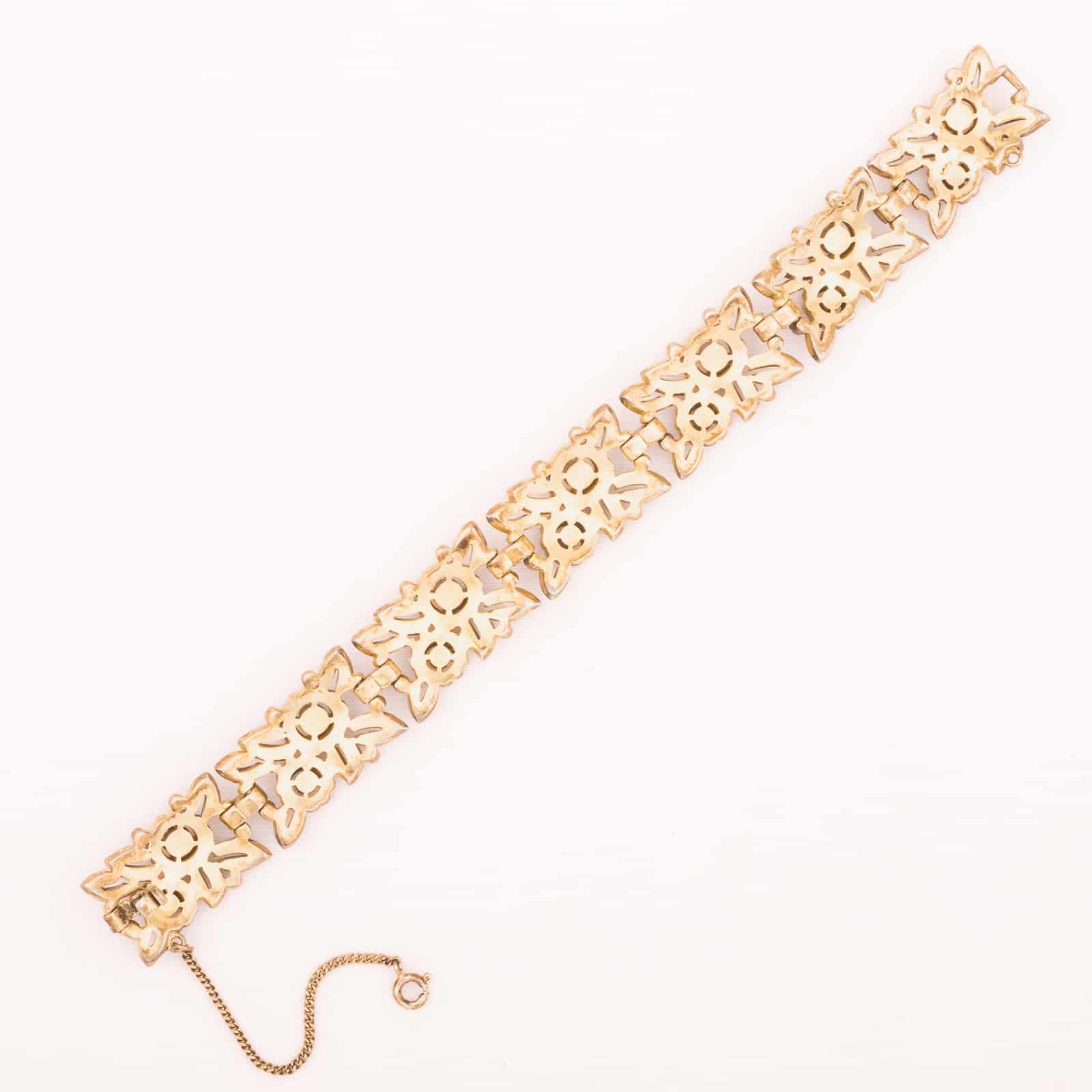 Trifari-Vintage-Armband-Rückseiten