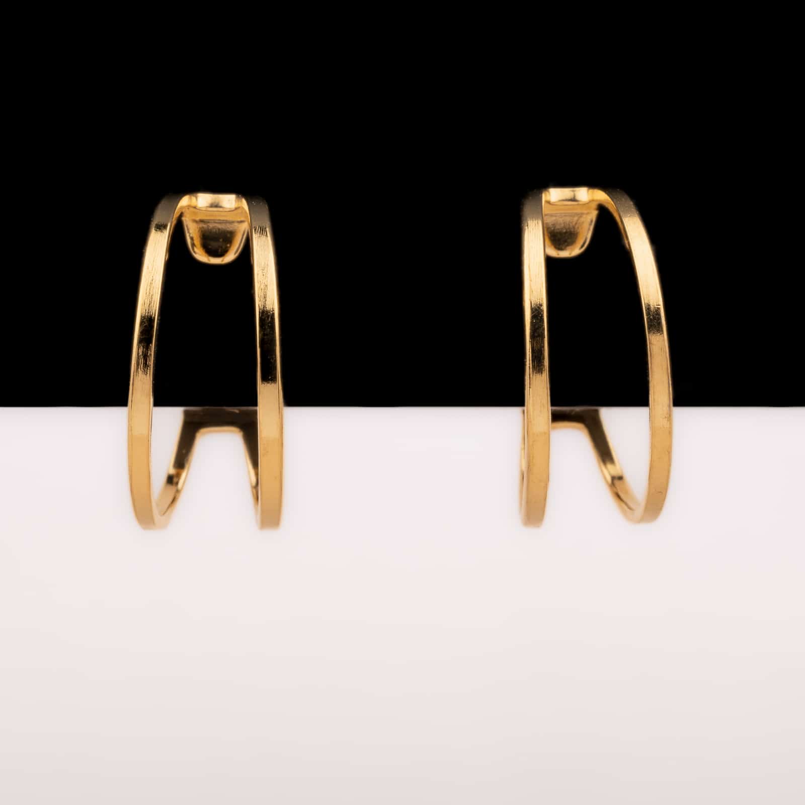 Trifari clip hotsell on hoop earrings