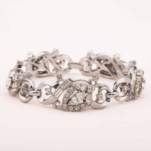 TRIFARI silver-colored Rhinestone bracelet
